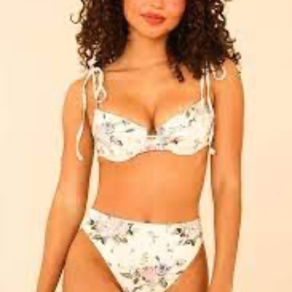 Dippin' Daisy's x Mina Marlena Swim Jolie Bottom Medium Garden Muse - Floral - Picture 7 of 11